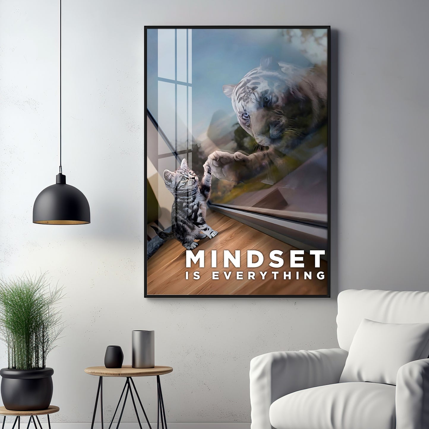 Prospective Matter Mindset Glass Finish Vertical Wall Art