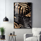 LuxeLeaf Glass Finish Vertical Wall Art