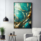 Opulent Ocean Glass Finish Vertical Wall Art
