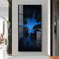 Never Stop Looking Up Motivational Glass Finish Vertical Wall Art