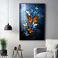 Symphony of Butterflies Glass Finish Vertical Wall Art