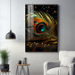 Radiant Feathered Glass Finish Vertical Wall Art