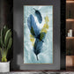 Celestial Plume Glass Finish Vertical Wall Art