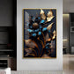 Twilight Garden Glass Finish Vertical Wall Art