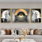 White Horse Harmony Glass Finish Wall Art (Set Of 3)