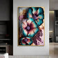 Elysian Blooms Glass Finish Vertical Wall Art