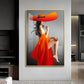 Bold Serenity Glass Finish Vertical Wall Art