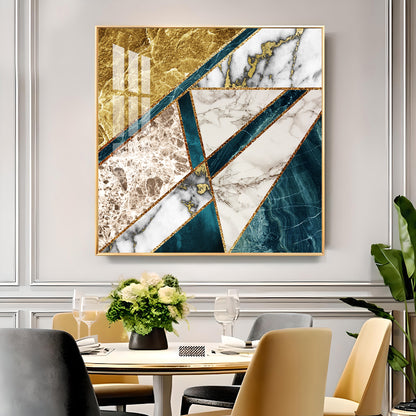 Luxe Serenity Glass Finish Square Wall Art