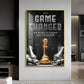 Game Changer Glass Finish Vertical Wall Art