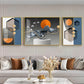 Artistic Aura Glass Finish Wall Art (Set Of 3)