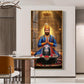 Chhatrapati Sambhaji Maharaj Glass Finish Vertical Wall Art