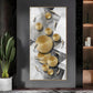 Opulent Whispers Glass Finish Vertical Wall Art