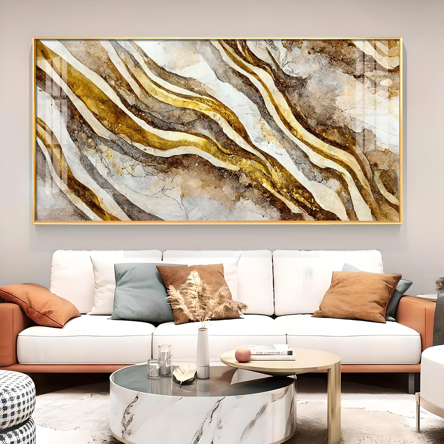 Relanta Glass Finish Horizontal Wall Art