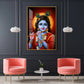 Lord Baby Krishna Glass Finish Vertical Wall Art