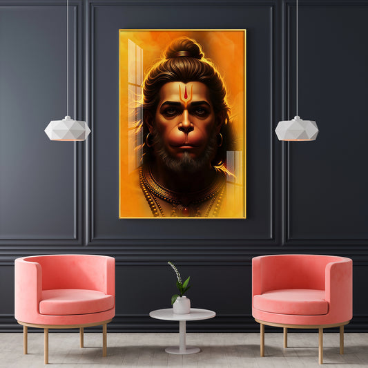 Lord Balaji Glass Finish Vertical Wall Art