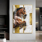 Radiant Horse Glass Finish Vertical Wall Art