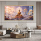 Morning Vibrance Buddha Glass Finish Horizontal Wall Art