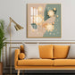 Petal Palette Glass Finish Square Wall Art
