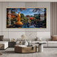 Buddha Statue In Historic Glass Finish Horizontal Wall Art