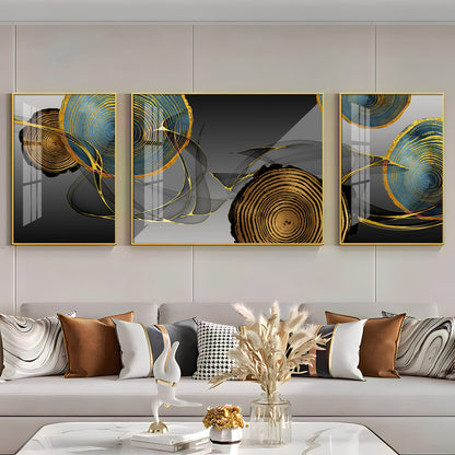 Wallscape Trio Glass Finish Wall Art (Set Of 3)