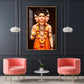 Lord Dattatreya Glass Finish Vertical Wall Art