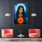 Mary Catholic Glass Finish Vertical Wall Art