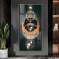 Urban Aesthetic Glass Finish Vertical Wall Art