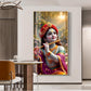 Bihari Ji Glass Finish Vertical Wall Art
