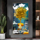 The Living Art Glass Finish Vertical Wall Art