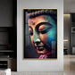 Buddha's Whisper Glass Finish Vertical Wall Art