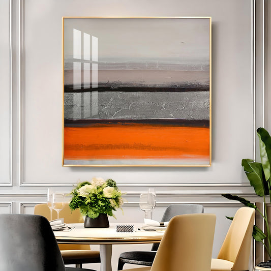 Citrus Cascade Glass Finish Square Wall Art