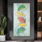 Petal Harmony Glass Finish Vertical Wall Art