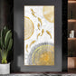 Radiant Fins Glass Finish Vertical Wall Art