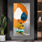 Orange Blossom Glass Finish Vertical Wall Art