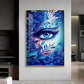 Floral Vision Glass Finish Vertical Wall Art