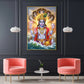Sri Maha Vishnu Glass Finish Vertical Wall Art