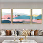 Abstraction of Desert Glass Finish Wall Art (Set Of 3)