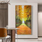 Tranquil Trails Glass Finish Vertical Wall Art