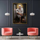 Sai Baba Glass Finish Vertical Wall Art