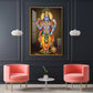 Bhagwan Vishnu Ji Glass Finish Vertical Wall Art