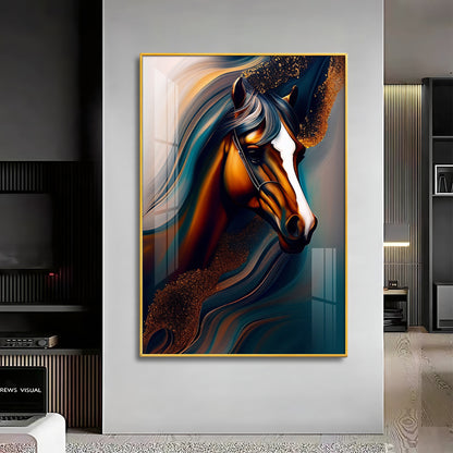 Whispers of the Wild Horse Glass Finish Wall Art