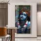 Shri Banke Bihari Glass Finish Vertical Wall Art