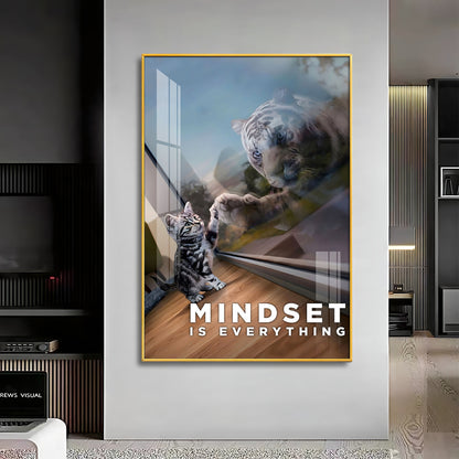 Prospective Matter Mindset Glass Finish Vertical Wall Art