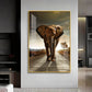 Urban Safari Living Room Adventure Glass Finish Vertical Wall Art
