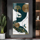 Deer and Tree Glass Finish Vertical Wall Art