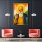 Guru Nanak Dev Ji Glass Finish Vertical Wall Art