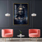 Har Har Mahadev Glass Finish Vertical Wall Art