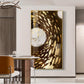 Aquatic Realm Glass Finish Vertical Wall Art