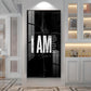 Clean Lines Motivational Glass Finish Vertical Wall Art