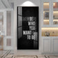 Remember Who You Wanted To Be Motivational Glass Finish Vertical Wall Art